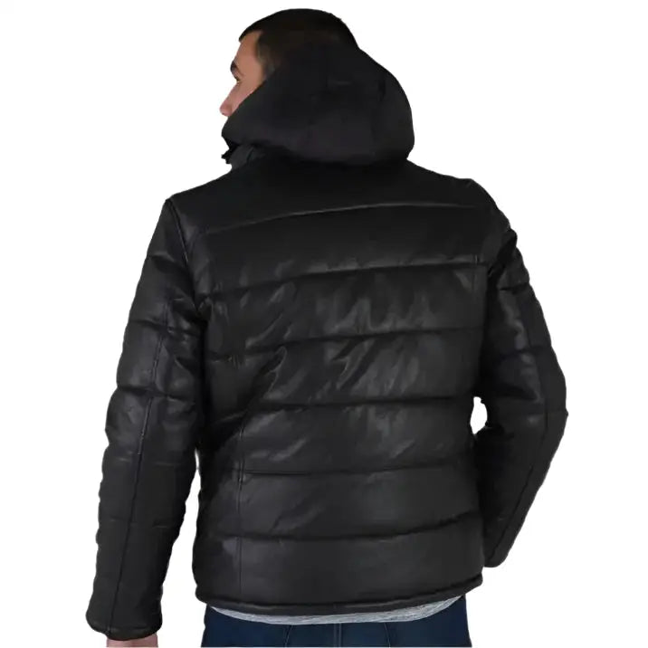 Performance Leather Down Jacket-1