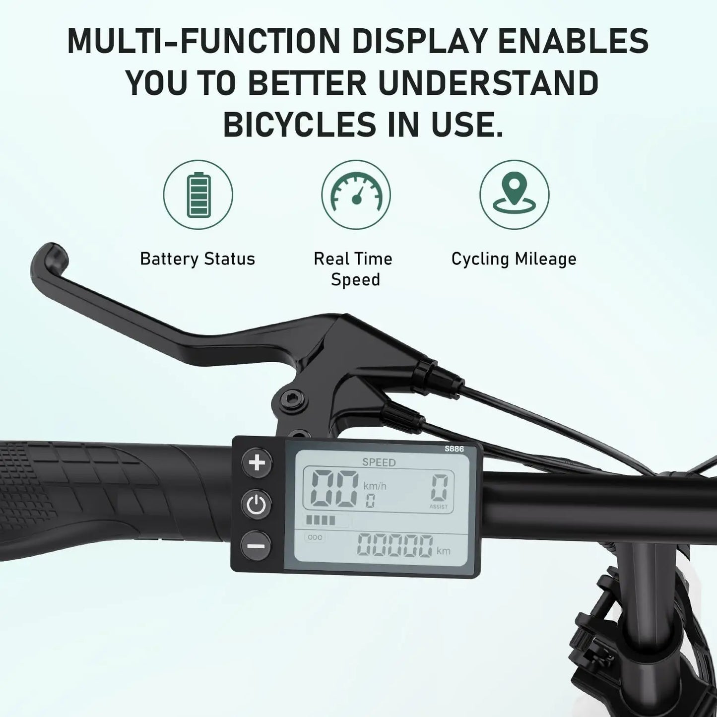 HITWAY Electric bike e-bike foldable city bike Lithium battery 36V/10.4Ah, electric mileage can reach 35-70k