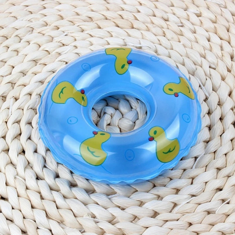 Summer Turtle Water Play Kayak Toys Mini Swimming Ring Aquarium Fish Tank Pool Floating Objects Decorative Ornament For Fish New