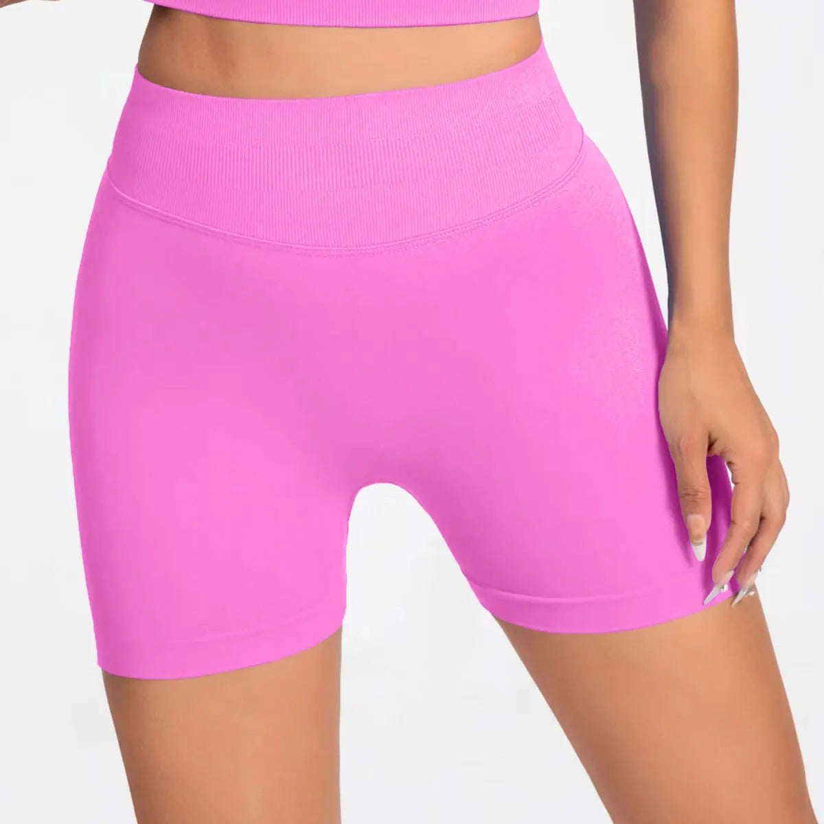 NCLAGEN Seamless Shorts 4.5" Gym Shorts Woman Scrunch Butt Fitness Sports Short Workout Seamless Leggings Running Yoga bottoms
